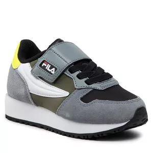 Buty dla chłopców - Sneakersy Fila - Retroque Velcro Kids FFK0036.83149 Black/Loden Green - grafika 1