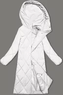 Kurtki damskie - Długa kurtka zimowa z kapturem J.Style biała (5M3173-281) - J STYLE - miniaturka - grafika 1