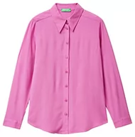 Koszule damskie - United Colors of Benetton Koszula damska 5wpwdq02z, różowa 0 K9, XL, Różowy 0 K9, XL - miniaturka - grafika 1