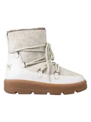 Botki damskie - Unisa Skórzane botki "Frosty" w kolorze białym - miniaturka - grafika 1
