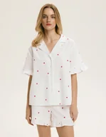 Piżamy damskie - Piżama damska PROMISES Esotiq biały M - miniaturka - grafika 1