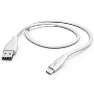 Kabel HAMA Ładujący/data USB-A - USB-C 1.5m Biały - Kable - miniaturka - grafika 1
