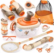 Plecaki - Duży Zestaw Przyrodniczy Naukowy Małego Odkrywcy Okulary Plecak Lornetka - miniaturka - grafika 1