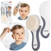 Szczotki do włosów dla dzieci - Reer, Szczotka grzebień dla niemowląt koziego włosa - miniaturka - grafika 1