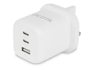 Ładowarki do telefonów - DICOTA 3-Port GaN Wall Charger 65W UK - miniaturka - grafika 1