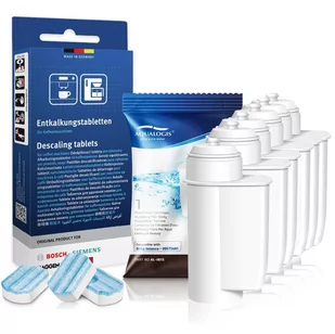 Zestaw Bosch, Filtr Aqualogis AL-Inte 6szt, Tabletki Odkamieniające - SIEMENS TZ80002 - Akcesoria i części do ekspresów do kawy - miniaturka - grafika 1