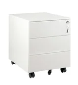 Szafki biurowe - Kontener XD-041-3-W - Biały - miniaturka - grafika 1