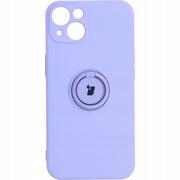 Etui i futerały do telefonów - Bizon Etui Case Silicone Ring iPhone 13 fioletowe BCSRIP13LPU - miniaturka - grafika 1