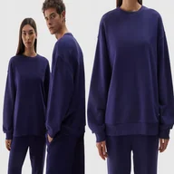 Bluzy damskie - T-BLUZA DRESOWA 4F UNISEKS L MĘSKA DAMSKA NIEROZPINANA TSWSU1313 AW24 - miniaturka - grafika 1