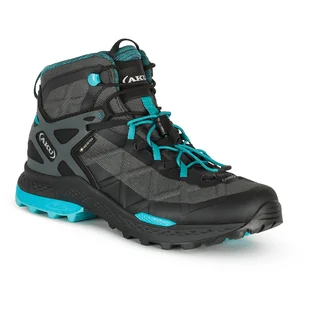 Buty damskie Aku Rocket Mid Gtx W'S Rozmiar butów (UE): 38 / Kolor: czarny/niebieski - Buty trekkingowe damskie - miniaturka - grafika 1