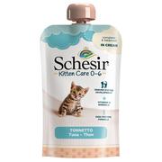 Mokra karma dla kotów - 6 x 150 g | Schesir Kitten in Cream, 6 x 150 g, tuńczyk | karma mokra dla kociąt - miniaturka - grafika 1