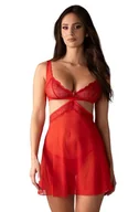 Piżamy damskie - Koszula nocna Cupide Desir babydoll + stringi (Rozmiar S/M) - miniaturka - grafika 1