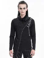 Koszulki męskie - longsleeve DEVIL FASHION - BLACK GOTHIC PUNK-M - miniaturka - grafika 1