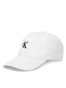 Czapki męskie - Calvin Klein Jeans Czapka z daszkiem Small Monogram LV04K5024G Biały - miniaturka - grafika 1