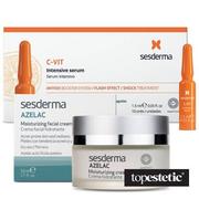 Kremy do twarzy - SesDerma Azelac + C-VIT Intensive Serum ZESTAW Krem nawilżający do twarzy 50 ml + Intensywne Serum 12% Ampułki 10 x 1,5 ml - miniaturka - grafika 1