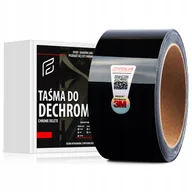 Akcesoria tuningowe - 3M Folia Taśma Dechroming Czarny Wysoki Połysk Do Dechromingu 3,5cm x 10m - miniaturka - grafika 1
