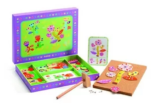 Djeco Drewniana zabawka konstrukcyjna Projektowanie ogrodu - Zabawki konstrukcyjne - miniaturka - grafika 1