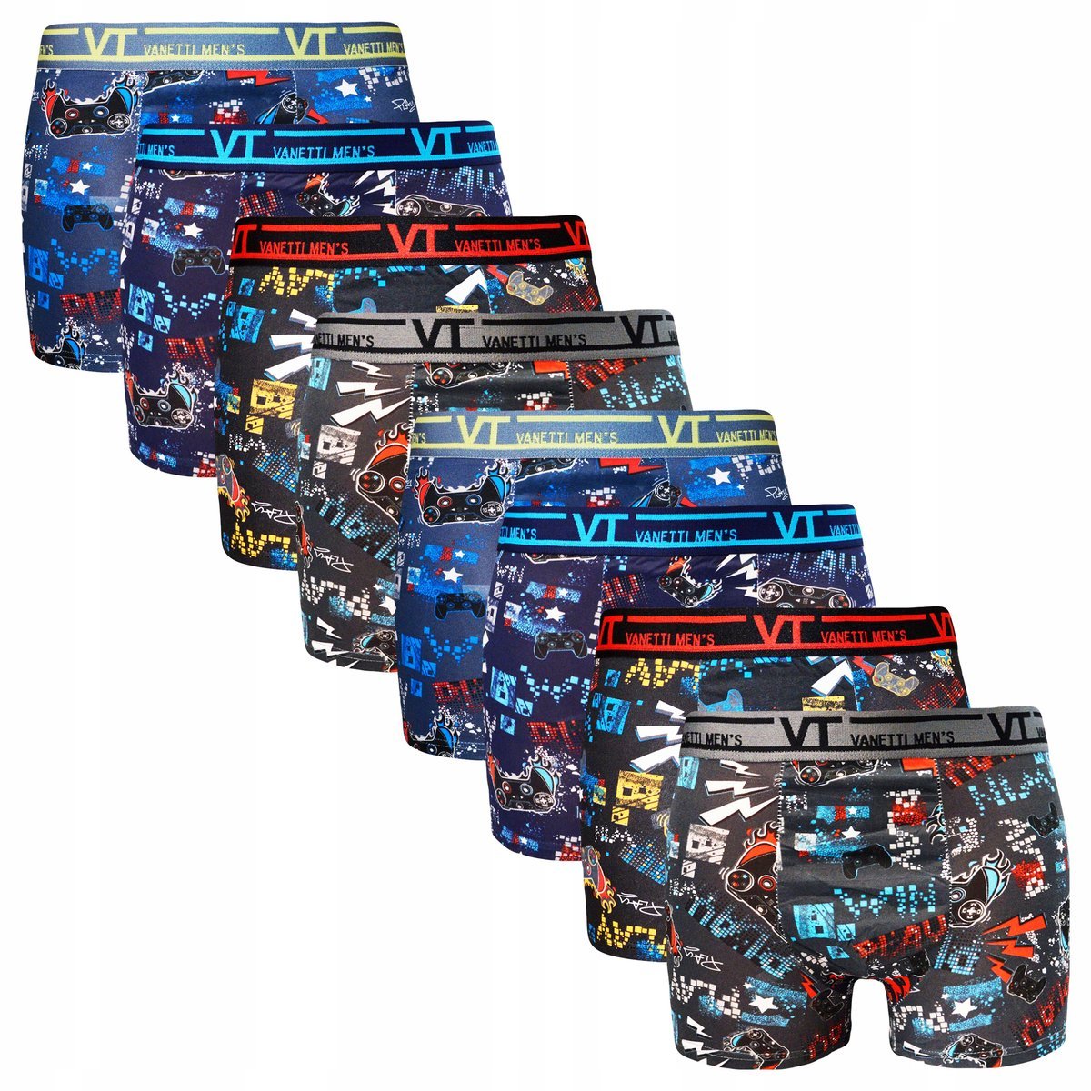 8-PAK Bokserki Męskie Bambusowe Majtki Wygodne Stylowe Dobra Jakość