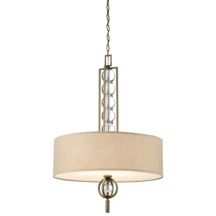 Lampa wisząca Celestial - kolor beżowy, brązowy - KL/CELESTIAL/3P - Lampy sufitowe - miniaturka - grafika 1