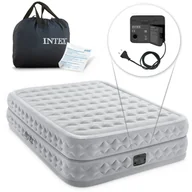 Materace turystyczne - Intex Materac Dmuchany Welurowy Łóżko 203x152x51 Intex 64490 z Pompką 230V 64490 - miniaturka - grafika 1