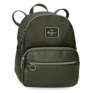 Plecaki - Pepe Jeans Christine Plecak na co dzień Zielony 20 x 25,5 x 10 cm Poliester z Detalami ze sztucznej skóry by Joumma Bags, Zielony, Talla única, plecak na co dzień - miniaturka - grafika 1