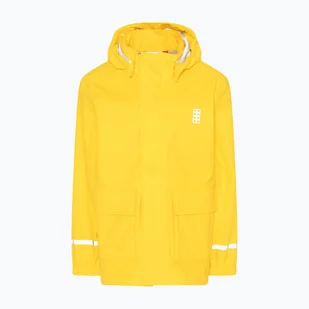 Kurtka przeciwdeszczowa dziecięca LEGO Lwjochy 201 yellow w. navy - Sport OUTLET - miniaturka - grafika 1