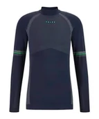 Koszulki sportowe męskie - FALKE Mężczyźni Warstwa podstawowa (góra) Maximum Warm Round Neck M L/S SH materiał funkcyjny szybkoschnące termoaktywne 1 Sztuka, Niebieski (Space Blue 6116) - Trend, M - miniaturka - grafika 1