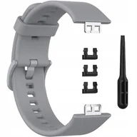 Akcesoria do smartwatchy - Pasek Opaska Do Huawei Watch Fit Szary - miniaturka - grafika 1