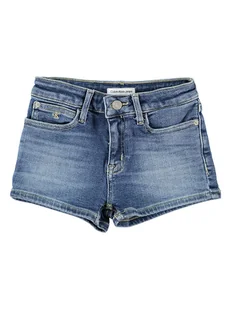 Calvin Klein Szorty dżinsowe w kolorze niebieskim - Spodenki damskie - miniaturka - grafika 1