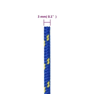 Linka żeglarska, niebieska, 3 mm, 50 m, polipropylen - Żeglarstwo - miniaturka - grafika 7