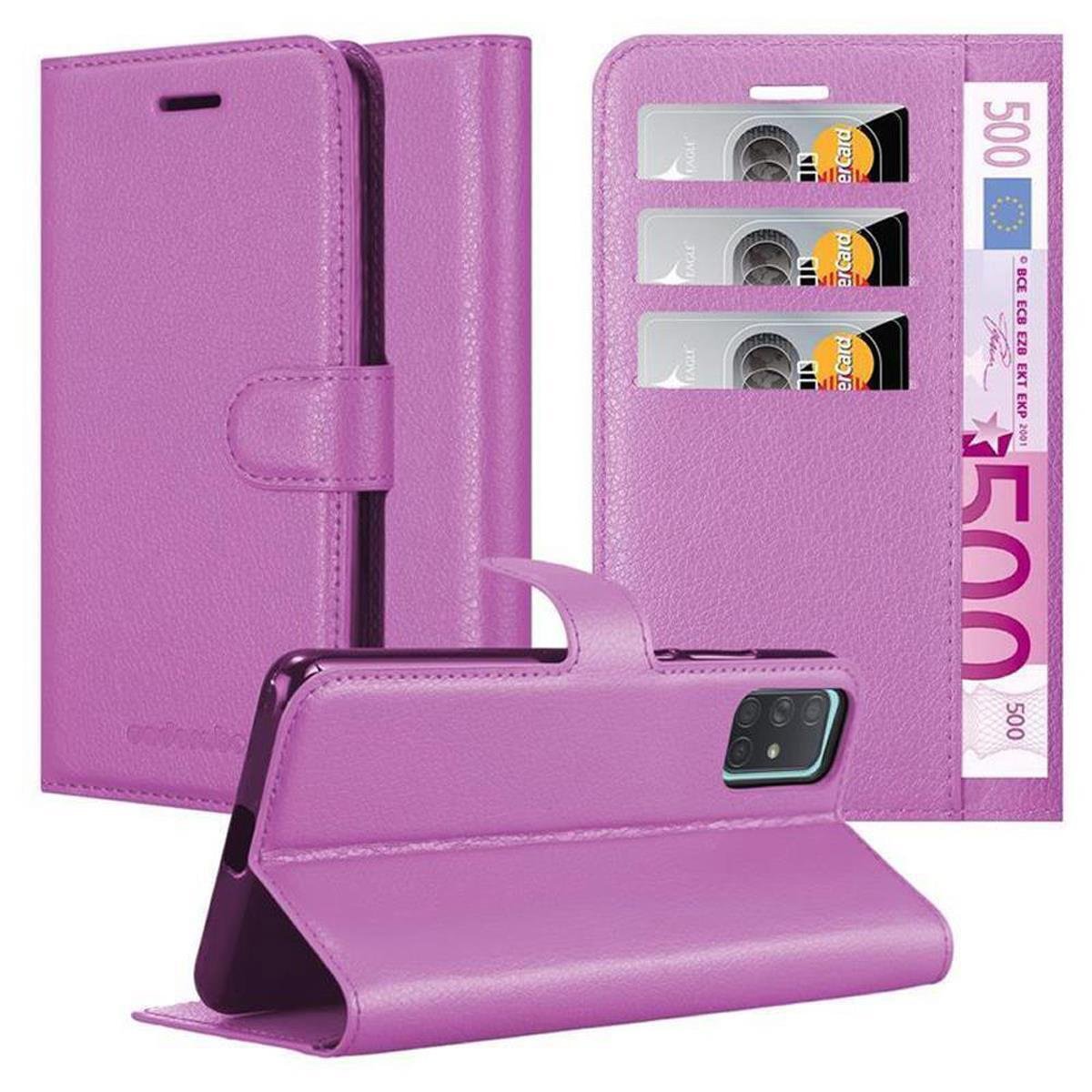 Etui Cadorabo do Samsung Galaxy A71 5G w kolorze fioletowym z magnetycznym zamknięciem na telefon komórkowy