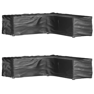 Pokrowce L na meble ogrodowe, 2 szt., 16 oczek, 250x250x70 cm Lumarko! - Pokrowce na meble ogrodowe - miniaturka - grafika 1