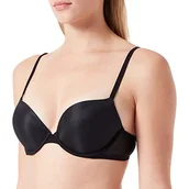 Biustonosze - Calvin Klein Push Up Plunge Biustonosz o kroju plunge Kobiety, Czarny, 65C - miniaturka - grafika 1