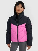 Kurtki i płaszcze dla dziewczynek - 4F Kurtka puchowa z wypełnieniem syntetycznym dziewczęca - różowa 158 (12-13 lat) - miniaturka - grafika 1