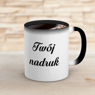 Kubki - Kubek magiczny CLASSIC z czarnym wnętrzem z Twoim nadrukiem - miniaturka - grafika 1