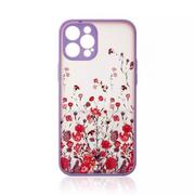 Etui i futerały do telefonów - Design Case etui do iPhone 12 Pro pokrowiec w kwiaty fioletowy - miniaturka - grafika 1