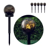 Lampy ogrodowe - 5-PAK lampa solarna LUMIA 0,12W dekoracyjna do ogrodu BARWA CIEPŁA wbijana - miniaturka - grafika 1