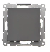 Wyłączniki światła i elektryczne - Wyłącznik schodowy bez piktogramu Simon 55 - grafitowy mat - miniaturka - grafika 1