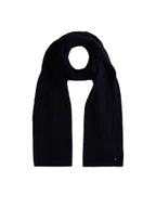Apaszki i szaliki damskie - Tommy Hilfiger Szalik Flag Fluffy AW0AW17787 Granatowy - miniaturka - grafika 1