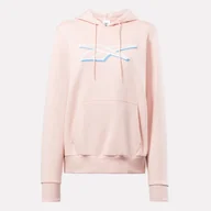 Bluzy damskie - Damska Bluza REEBOK VECTOR GRAPHIC OTH HOODIE IN1700 – Różowy - miniaturka - grafika 1
