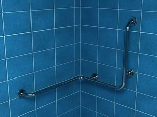 Poręcz dla niepełnosprawnych wannowo-prysznicowa lewa 70x61x75 cm Makoinstal PSP 135L - Akcesoria dla osób starszych i niepełnosprawnych - miniaturka - grafika 1