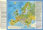 Mapy i plansze edukacyjne - ArtGlob, Europa Młodego Odkrywcy MIDI mapa ścienna dla dzieci na podkładzie w drewnianej ramie - miniaturka - grafika 1