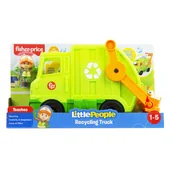 Samochody i pojazdy dla dzieci - Fisher-Price Little People ŚMIECIARKA Muzyka do Pchania 1+ JĘZYK ANGIELSKI - miniaturka - grafika 1