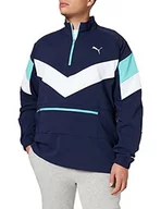 Kurtki męskie - PUMA PUMA Męska Reactive Packable Jacket kurtka treningowa niebieski Peacoat-blue Turquoise-puma White S 518431 - miniaturka - grafika 1