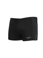 Kąpielówki męskie - Speedo Kąpielówki "Placement" w kolorze czarno-niebieskim - miniaturka - grafika 1