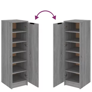 Lumarko Szafka na buty, szary dąb sonoma, 30x35x100 cm - Szafki na buty - miniaturka - grafika 9