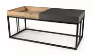 Ławy i stoliki kawowe - Ława stolik prostokątny LUNARIA kolor DĄB ARTISAN/ANTRACYT 110X50X47 - miniaturka - grafika 1