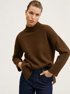Swetry damskie - Mango Sweter Gorri 27011151 Brązowy Regular Fit - grafika 1