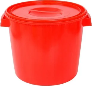 Artech Okrągły pojemnik plastikowy z pokrywą 30l czerwony - Pojemniki przemysłowe - miniaturka - grafika 1