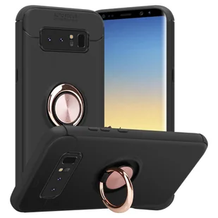 Pokrowiec Do Samsung Galaxy NOTE 8 Etui w CZARNO - RÓŻOWE ZŁOTO TPU Silikon Obudowa Plecki Case Cover Ochronny Cadorabo - Etui i futerały do telefonów - miniaturka - grafika 1